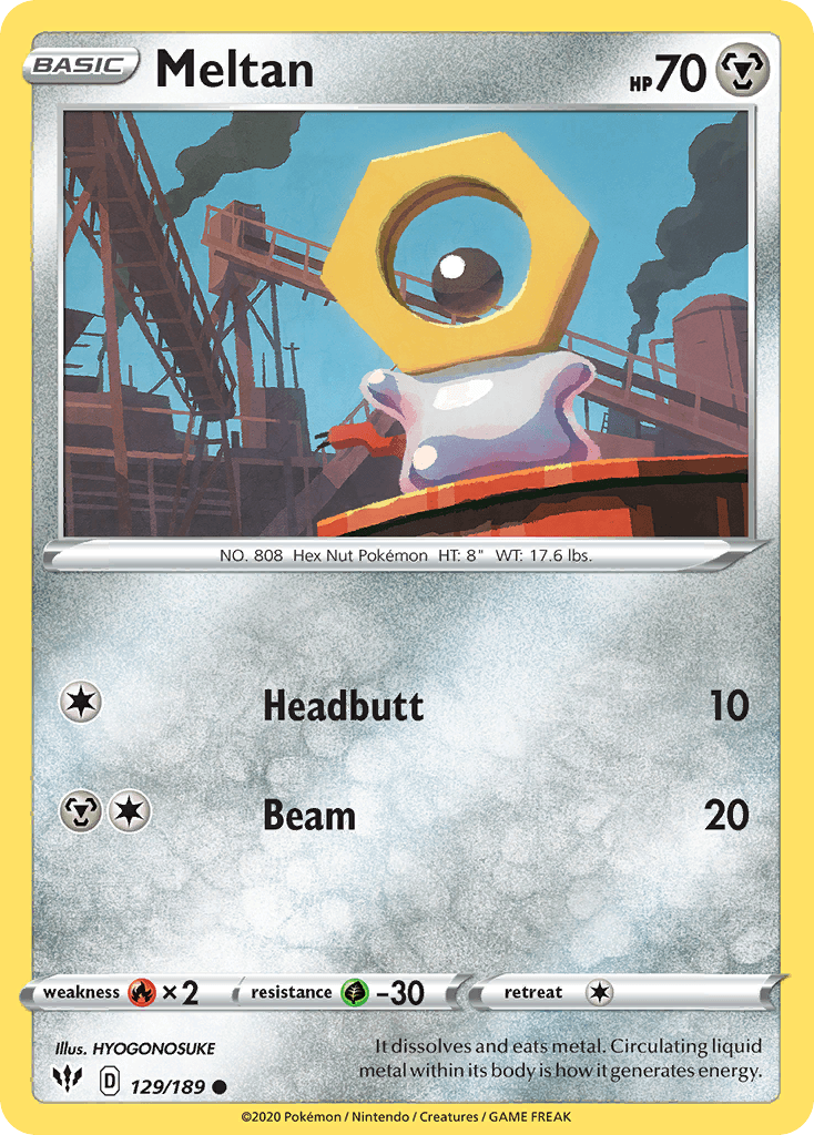 Meltan Darkness Ablaze card