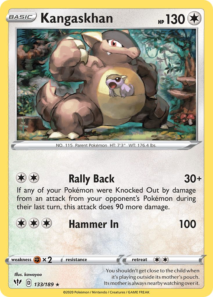 Kangaskhan Darkness Ablaze card