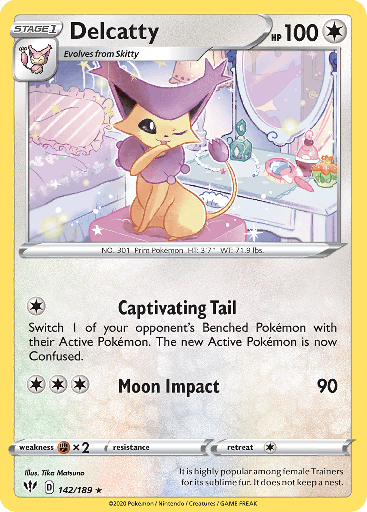Delcatty Darkness Ablaze card