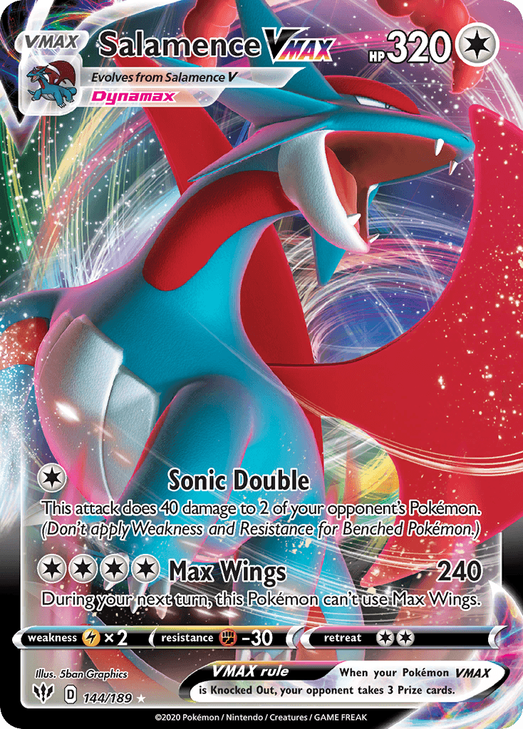 Salamence VMAX Darkness Ablaze card