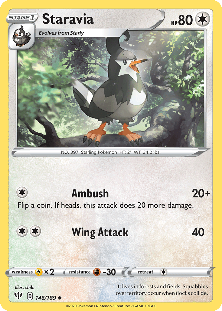 Staravia Darkness Ablaze card