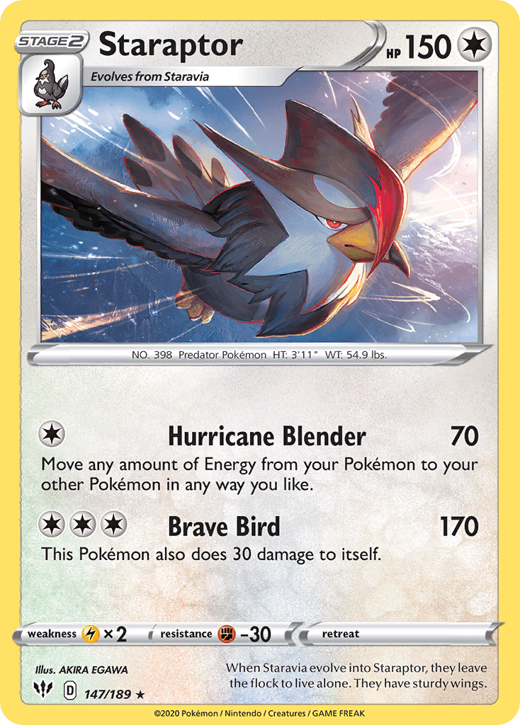 Staraptor Darkness Ablaze card