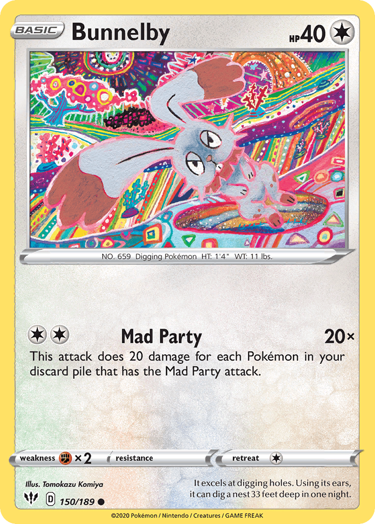 Bunnelby Darkness Ablaze card