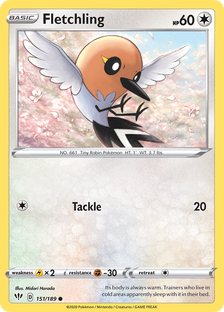 Fletchling Darkness Ablaze card