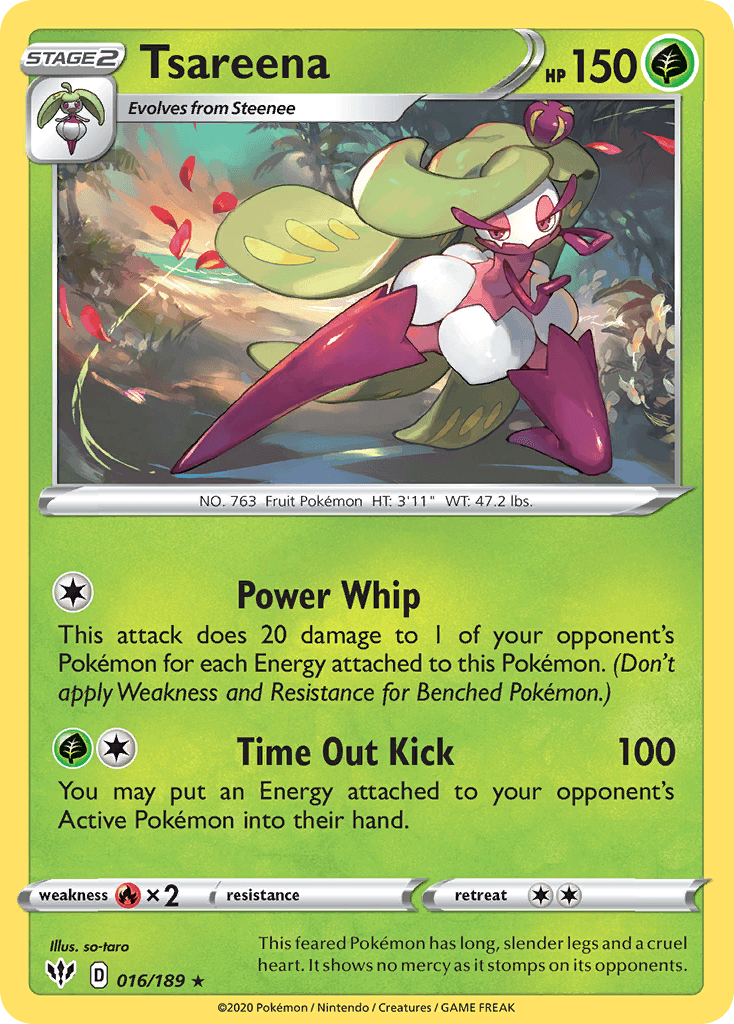 Tsareena Darkness Ablaze card