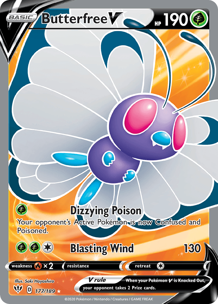 Butterfree V Darkness Ablaze card