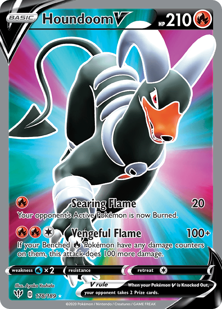 Houndoom V Darkness Ablaze card
