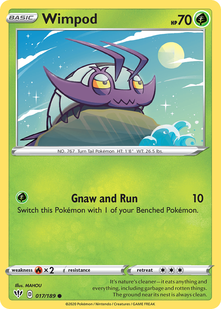 Wimpod Darkness Ablaze card