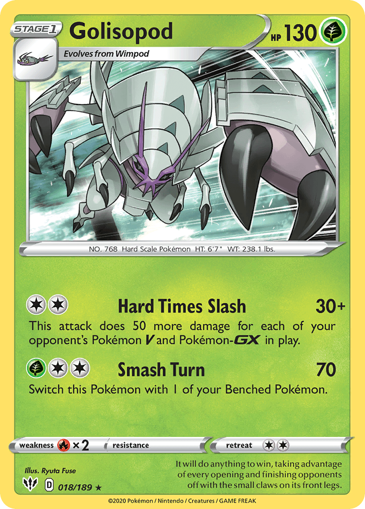 Golisopod Darkness Ablaze card