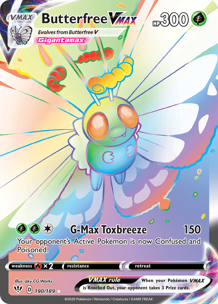 Butterfree VMAX Darkness Ablaze card