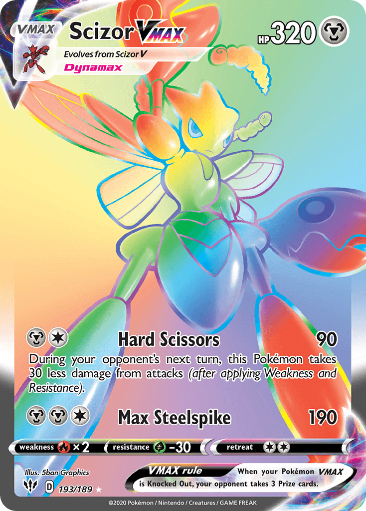 Scizor VMAX Darkness Ablaze card
