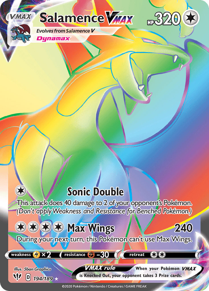 Salamence VMAX Darkness Ablaze card