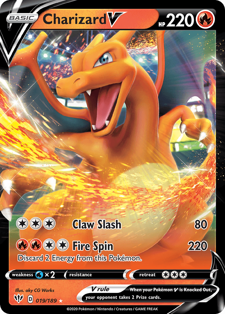 Charizard V Darkness Ablaze card