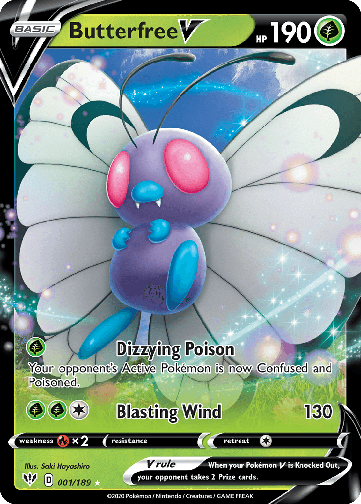 Butterfree V Darkness Ablaze card