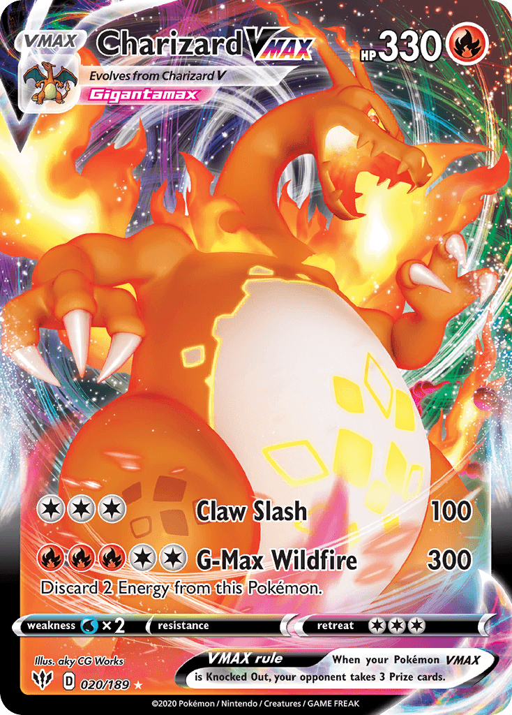 Charizard VMAX Darkness Ablaze card