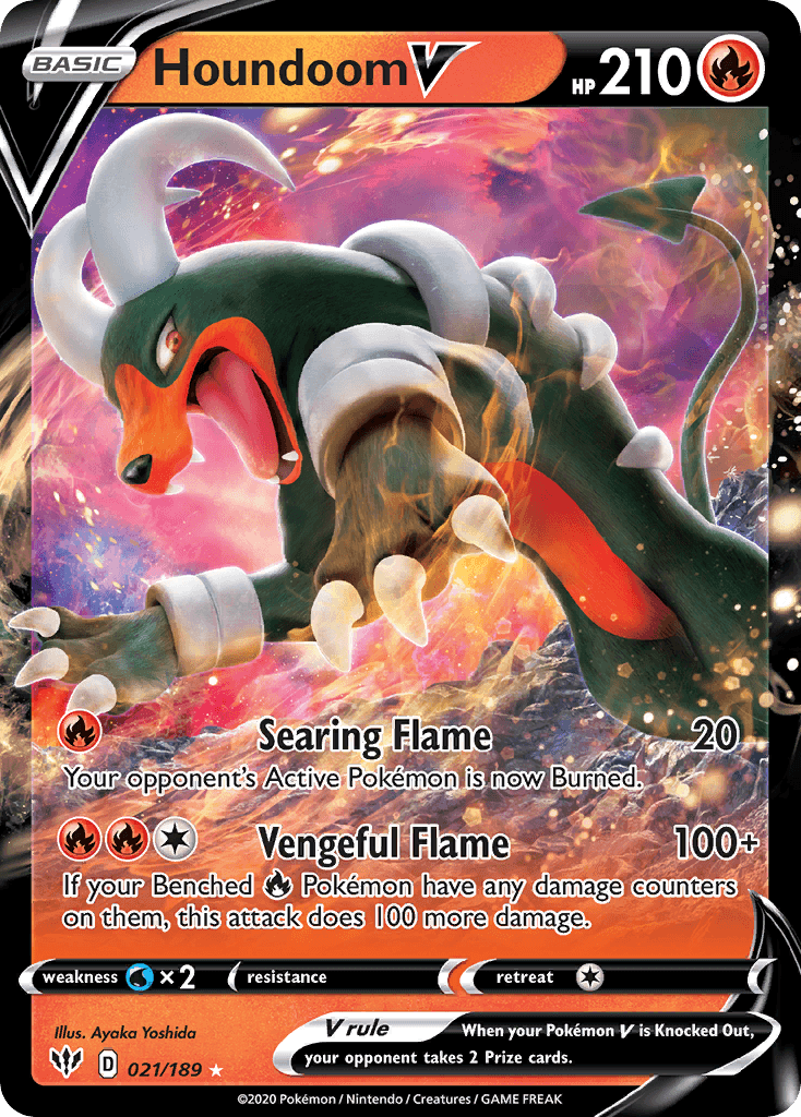 Houndoom V 宝可梦 card