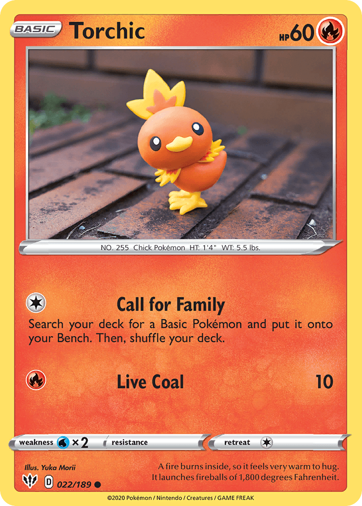 Torchic Darkness Ablaze card