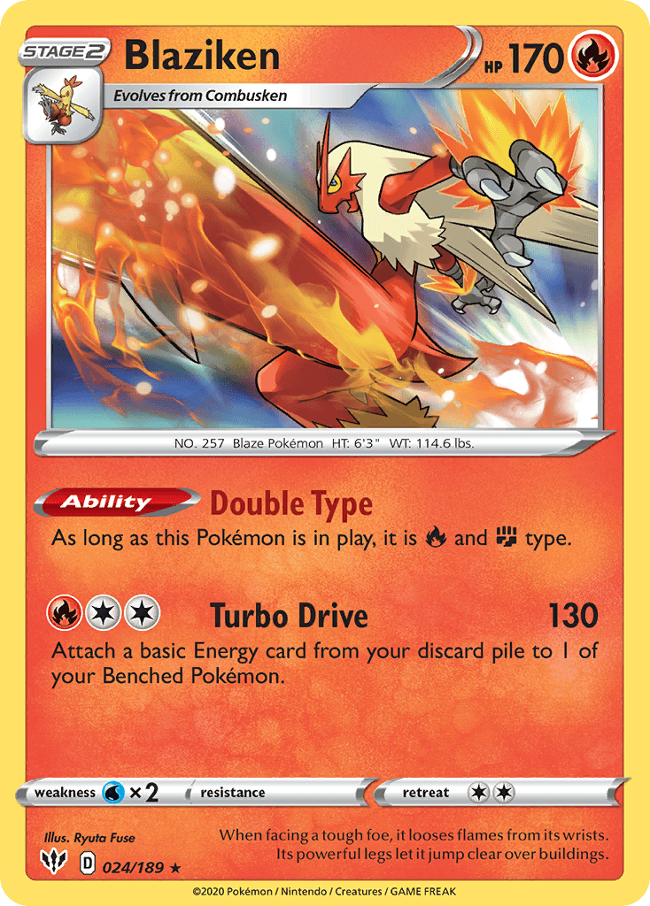 Blaziken Darkness Ablaze card