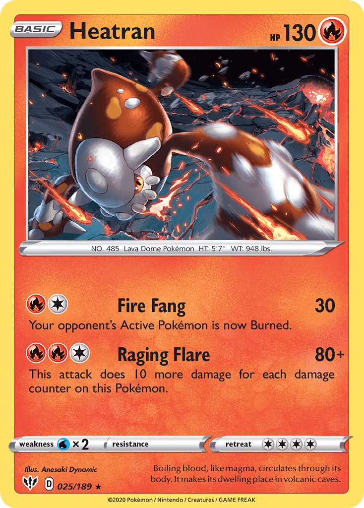 Heatran Darkness Ablaze card