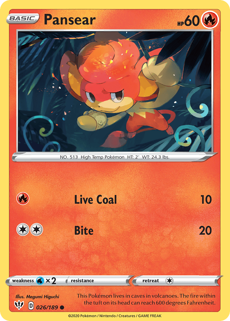 Pansear Darkness Ablaze card