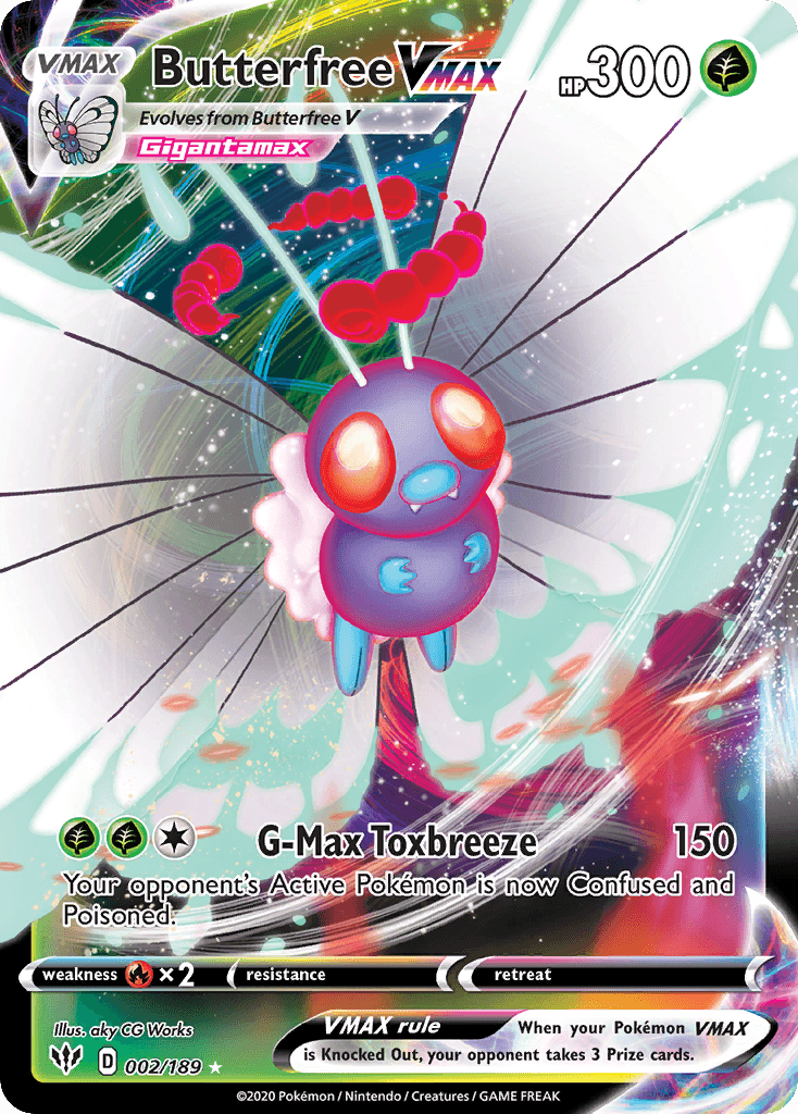Butterfree VMAX Darkness Ablaze card