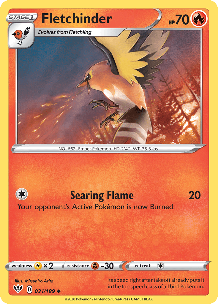 Fletchinder Darkness Ablaze card