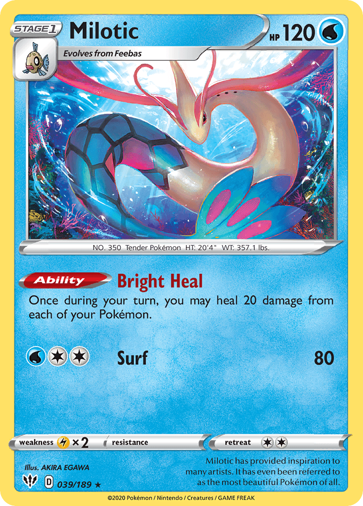 Milotic Darkness Ablaze card