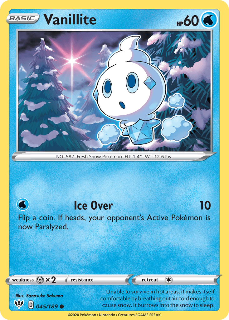 Vanillite Darkness Ablaze card