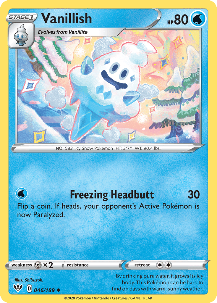 Vanillish Darkness Ablaze card