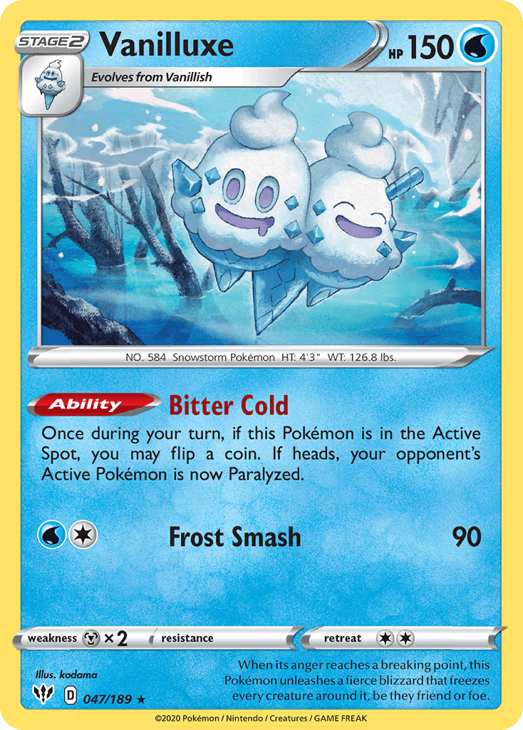 Vanilluxe Darkness Ablaze card