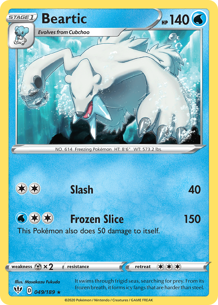Beartic Darkness Ablaze card