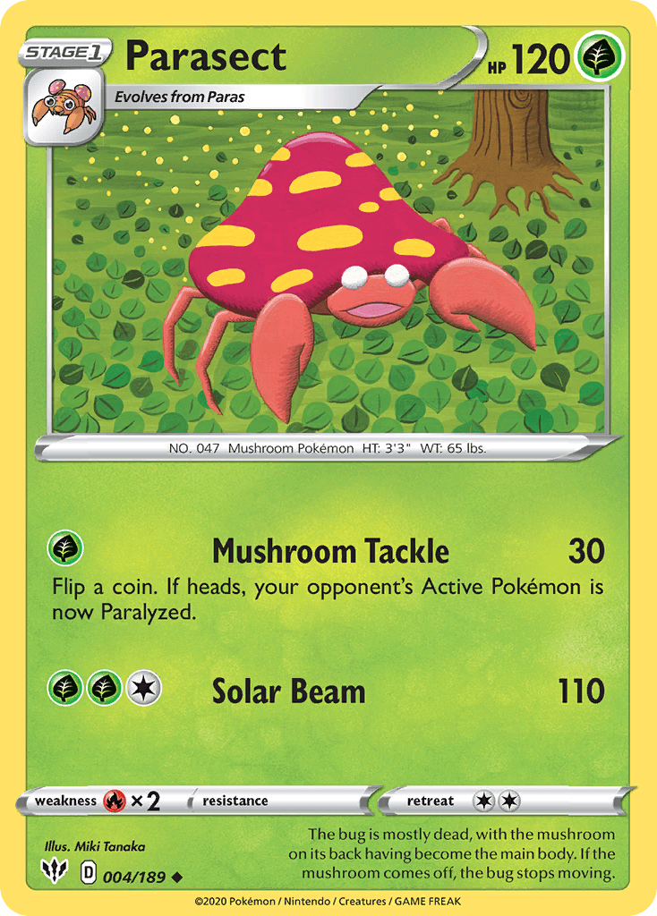 Parasect Darkness Ablaze card