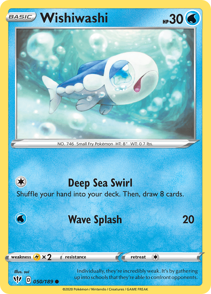 Wishiwashi Darkness Ablaze card