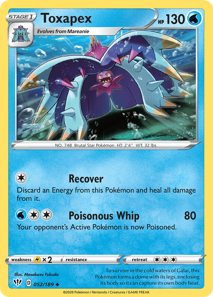 Toxapex Darkness Ablaze card