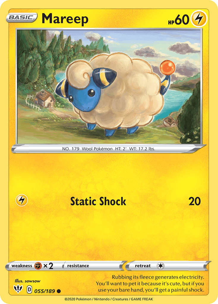 Mareep Darkness Ablaze card