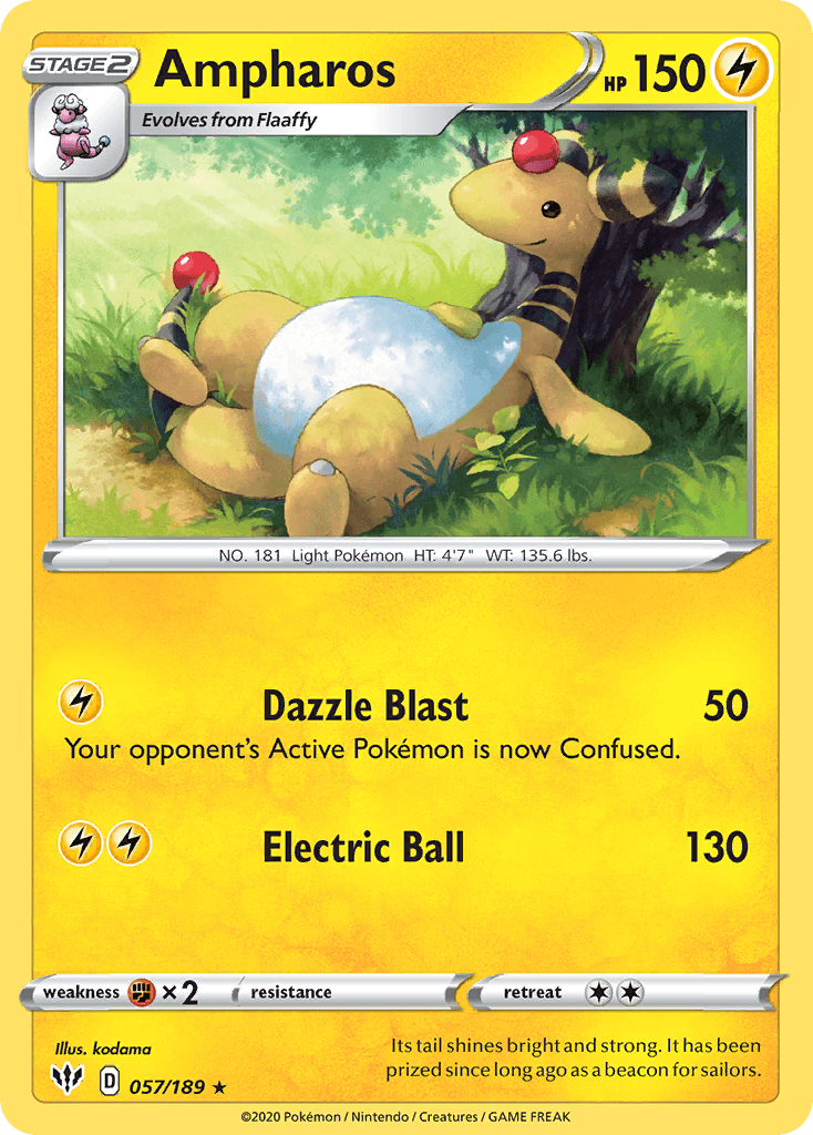 Ampharos Darkness Ablaze card