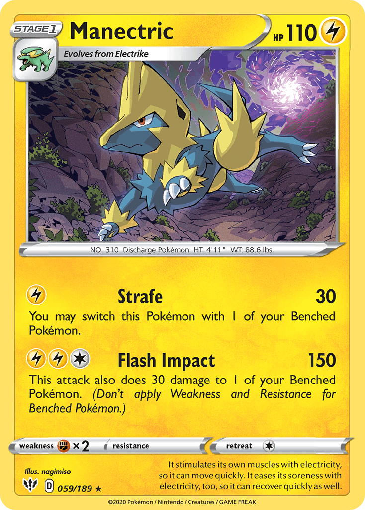 Manectric Darkness Ablaze card
