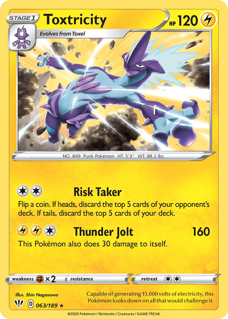 Toxtricity Darkness Ablaze card