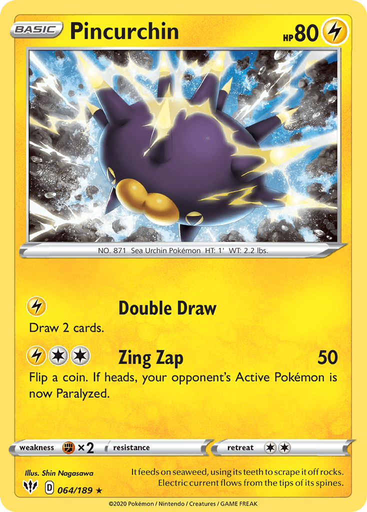 Pincurchin Darkness Ablaze card