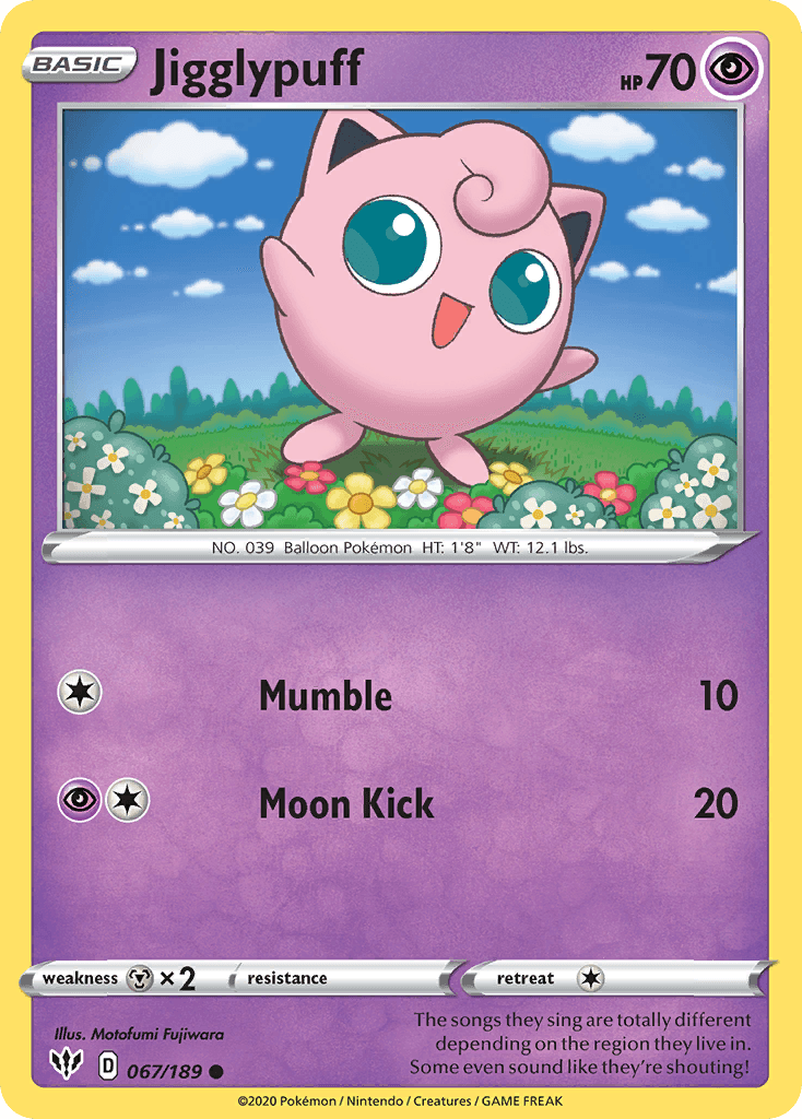 Jigglypuff Darkness Ablaze card