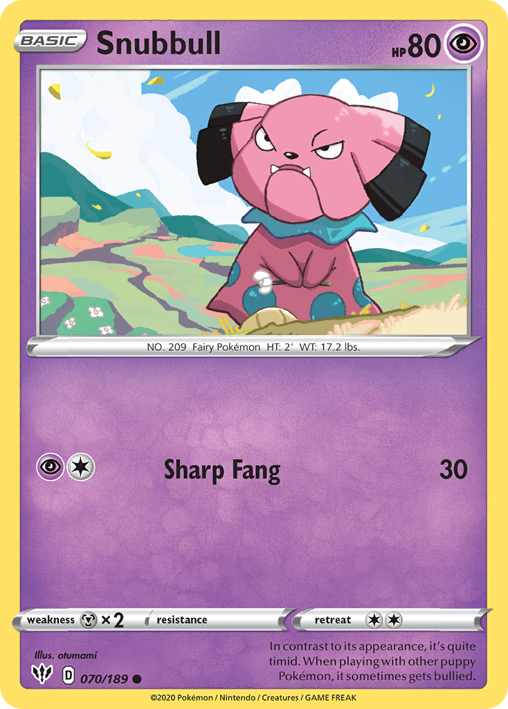 Snubbull Darkness Ablaze card