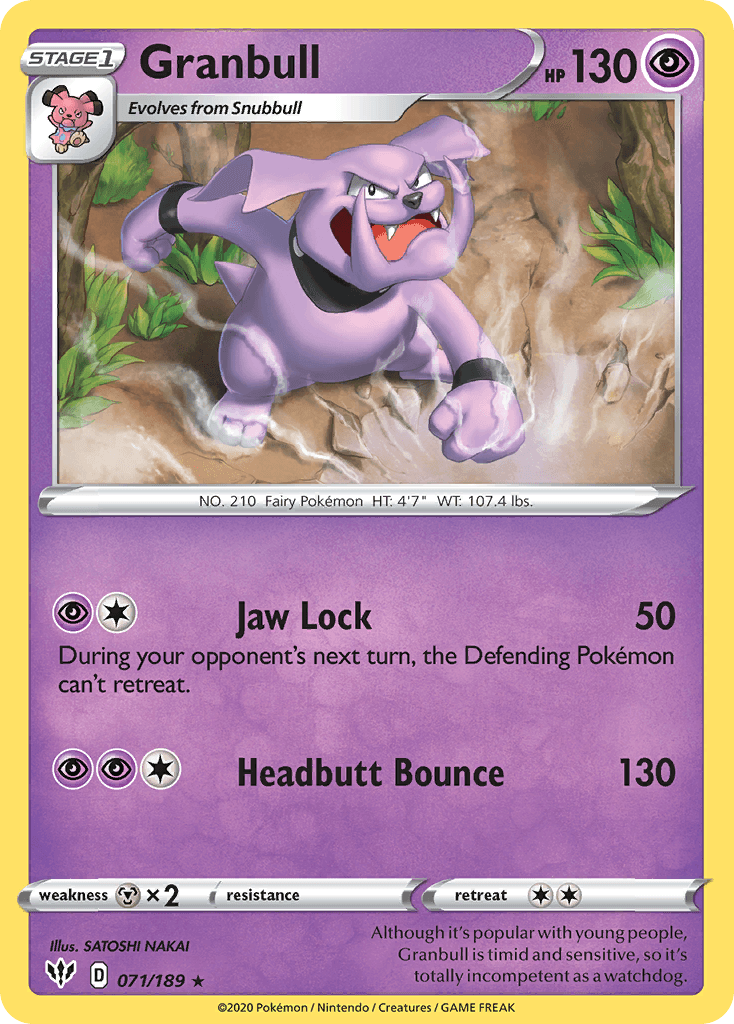 Granbull 宝可梦 card