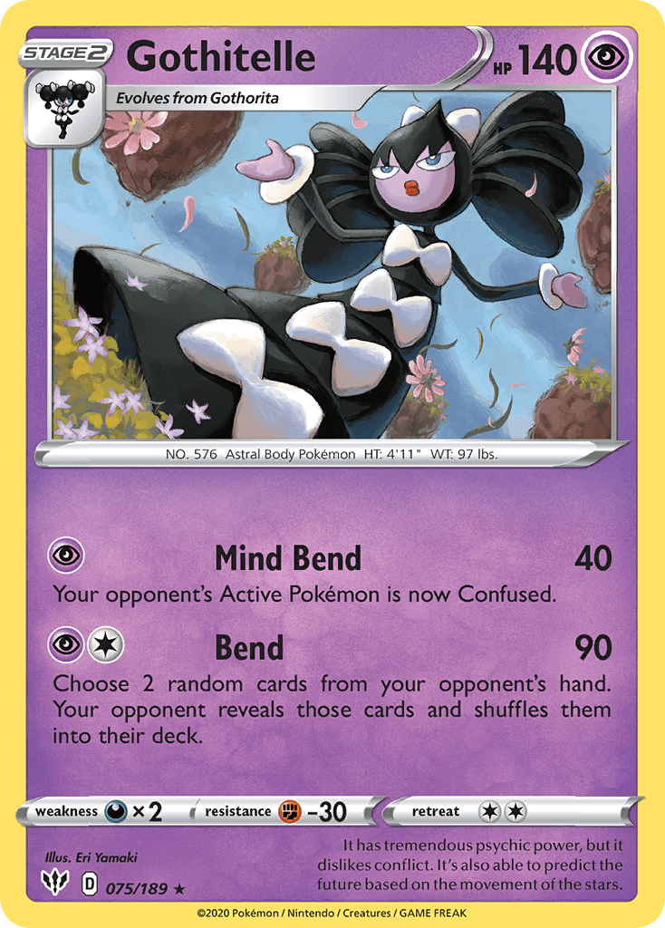 Gothitelle Darkness Ablaze card