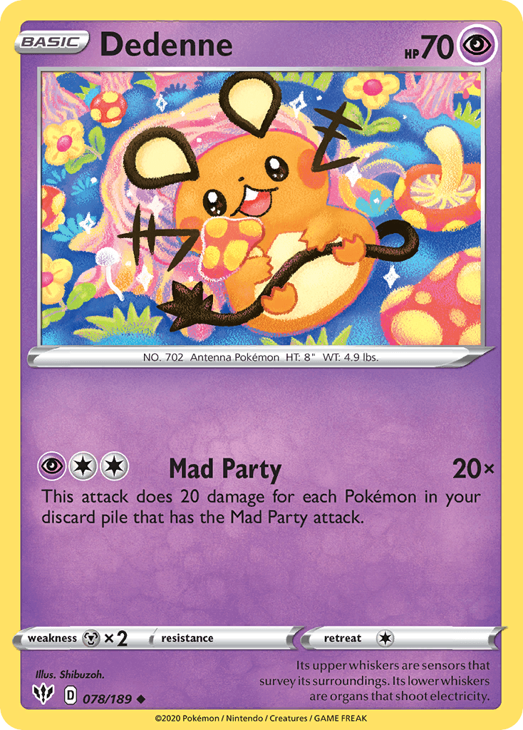 Dedenne Darkness Ablaze card