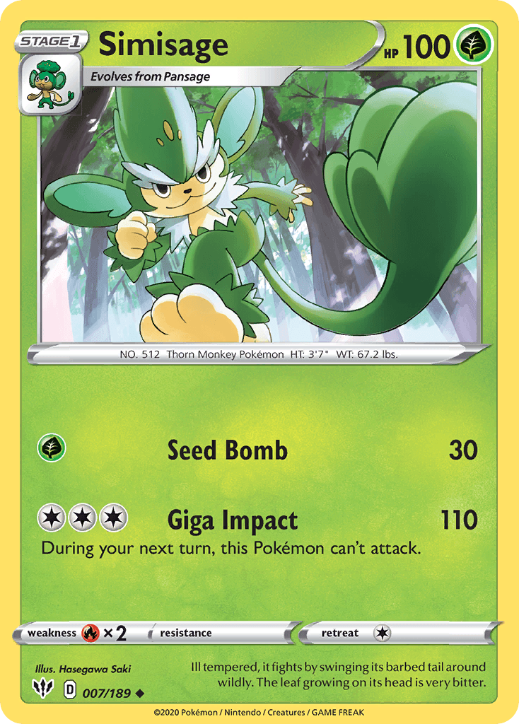 Simisage Darkness Ablaze card