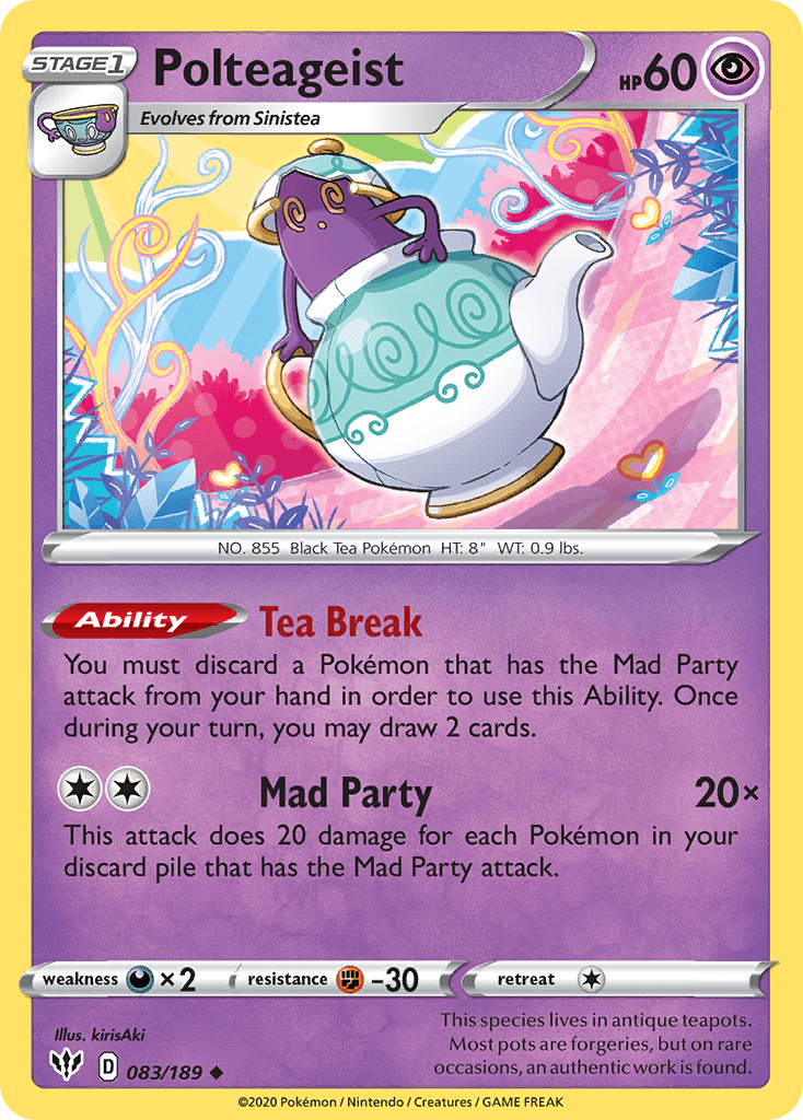 Polteageist Darkness Ablaze card