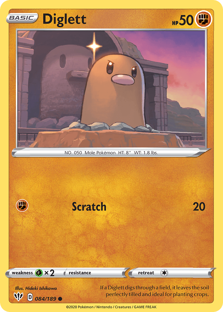 Diglett Darkness Ablaze card
