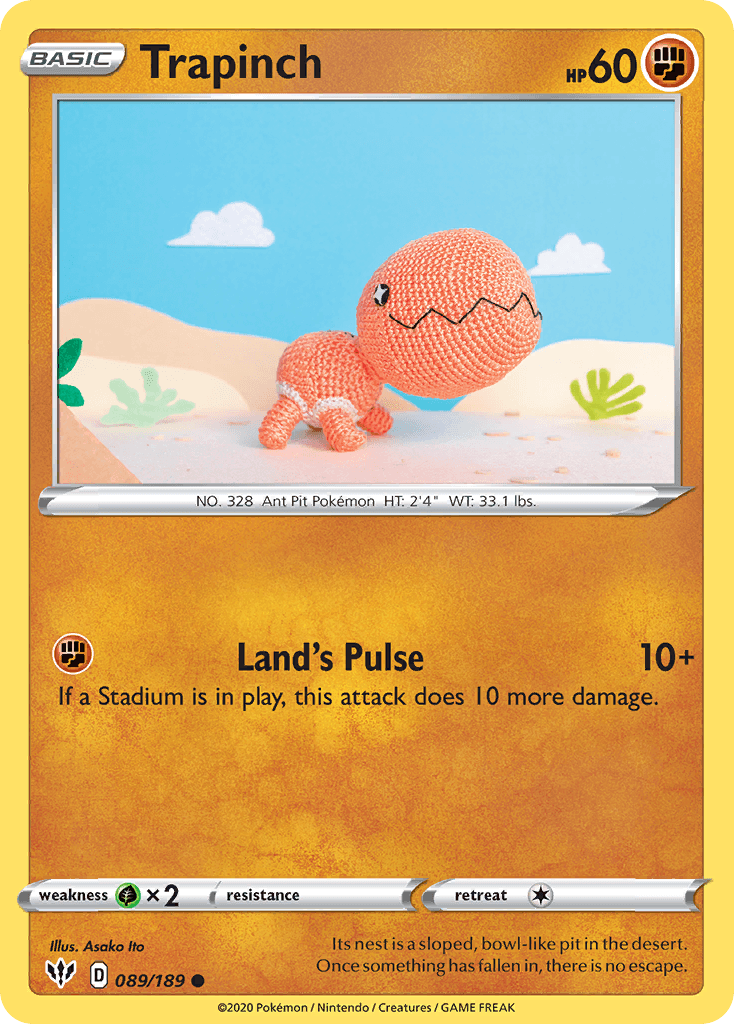 Trapinch Darkness Ablaze card