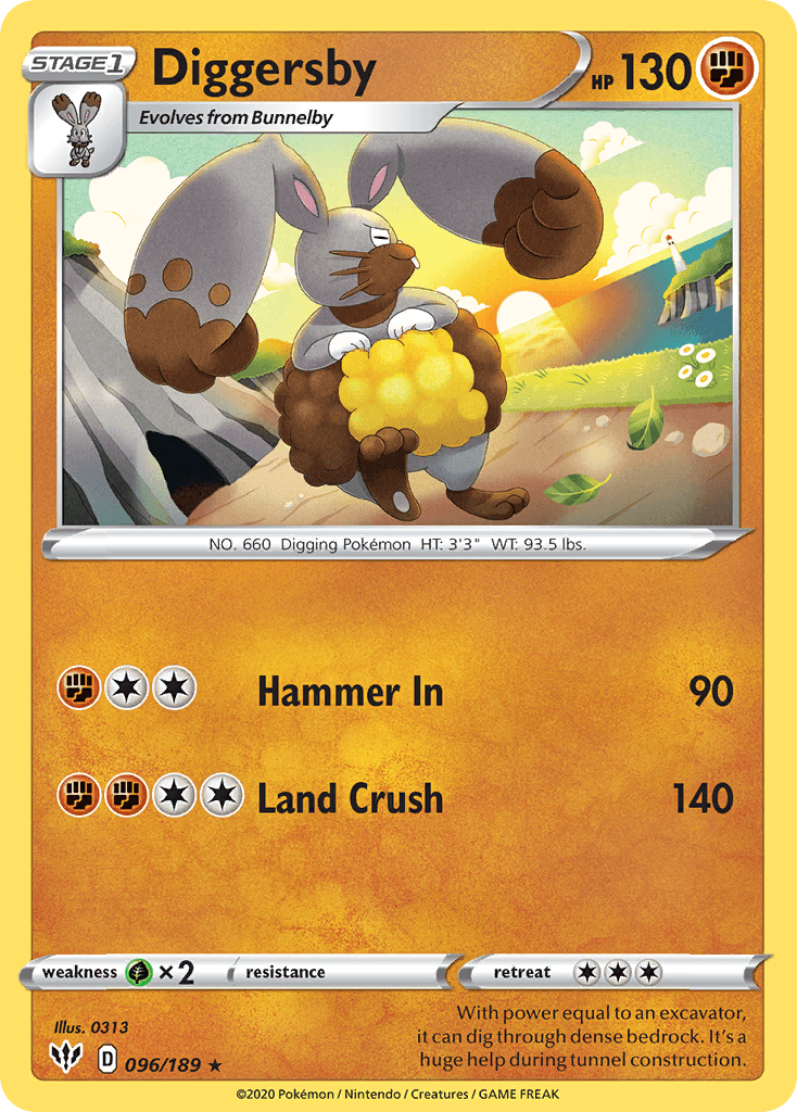 Diggersby Darkness Ablaze card