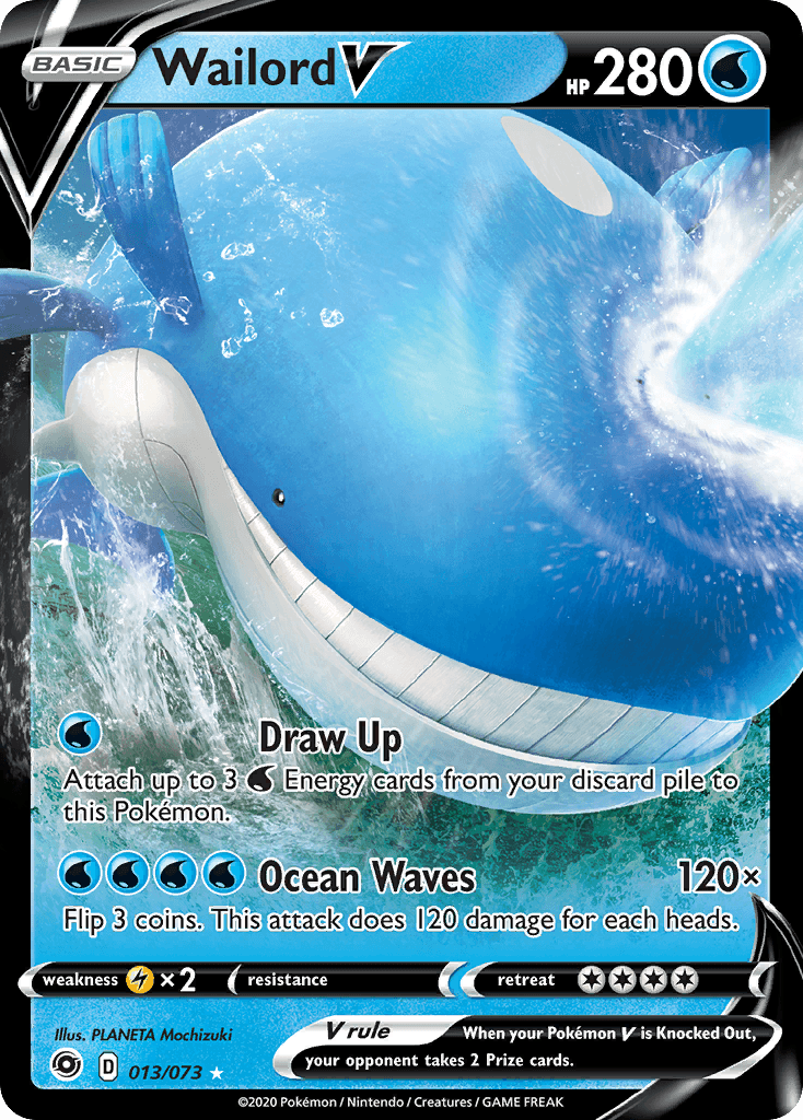 Wailord V Champion's Path card